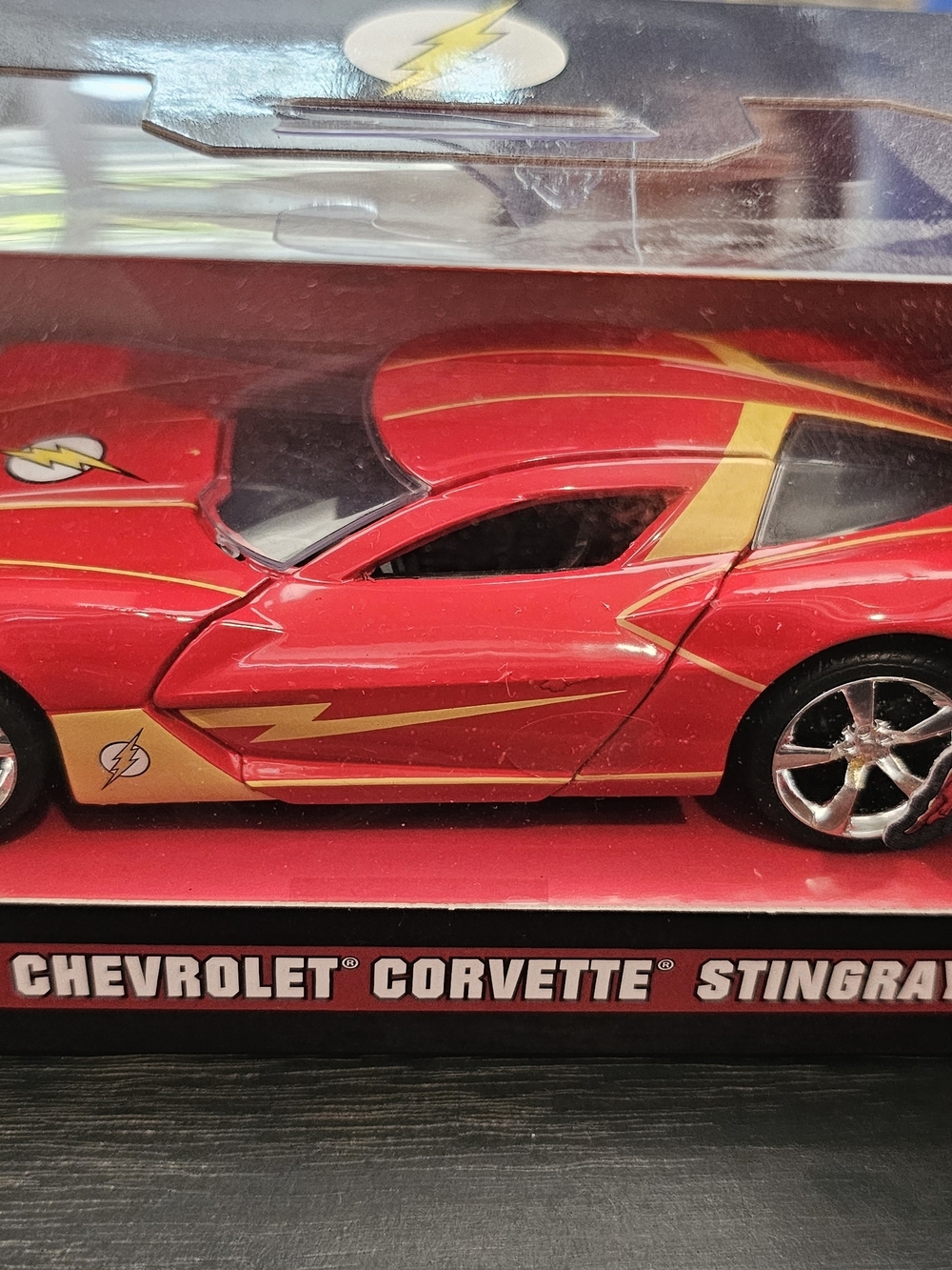 Corvette Stingray Diecast By JADA. NIB- DC Theme